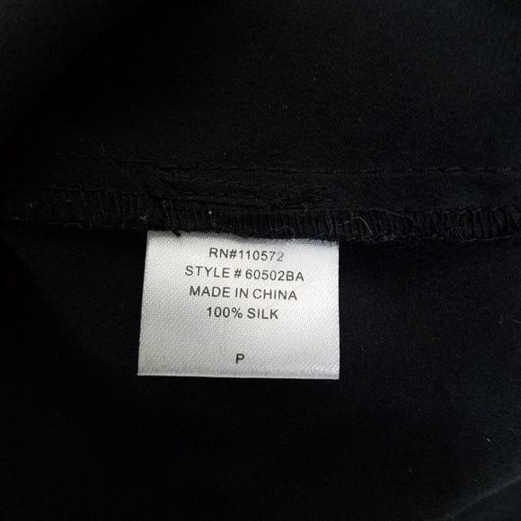 Barney’s New York Black Pockets Dress 100% Silk - Picture 7 of 8